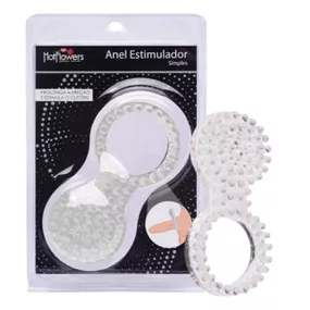 Anel Peniano Estimulador Simples (HZ312T) - Translúcido - lojasacaso.com.br Lingerie Sensual e Sex Shop