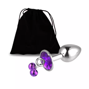Plug Metálico Com Strass Variado e Sino VP (PL072) - Crom... - lojasacaso.com.br Lingerie Sensual e Sex Shop
