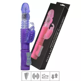 Vibrador Vai e Vem Com Estimulador VP (RT004B-ST346) - Roxo - lojasacaso.com.br Lingerie Sensual e Sex Shop