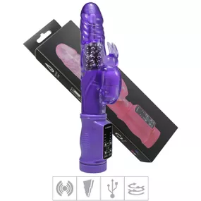 Vibrador Rotativo Recarregável VP (RT019-14565) - Roxo - lojasacaso.com.br Lingerie Sensual e Sex Shop