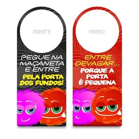 Aviso De Porta Fofuras Da Maçaneta (ST190) - Pegue na Maçane... - lojasacaso.com.br Lingerie Sensual e Sex Shop