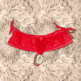 Calcinha Tailandesa Com Saia 50Tons (TO001-ST539) - Vermel... - lojasacaso.com.br Lingerie Sensual e Sex Shop