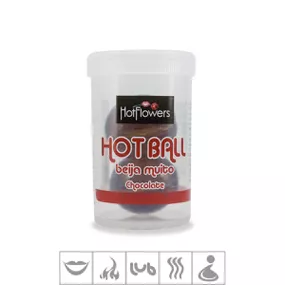 Bolinha Beijável Hot Ball Com 2un (ST579) - Chocolate - lojasacaso.com.br Lingerie Sensual e Sex Shop