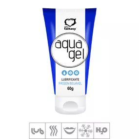 *Lubrificante Beijável Aqua Gel 60g (ST585) - Frozen Menta - lojasacaso.com.br Lingerie Sensual e Sex Shop