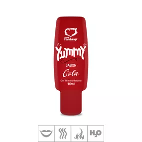 *Gel Comestível Yummy Hot 15ml (ST592) -Cola-Único - Cola - lojasacaso.com.br Lingerie Sensual e Sex Shop