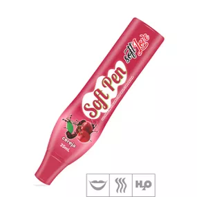 **Caneta Comestível Soft Pen 35ml (ST672) - Cereja - lojasacaso.com.br Lingerie Sensual e Sex Shop