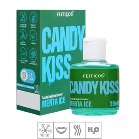 Calda Beijável Ice Candy Kiss 35ml (ST959) - Menta - lojasacaso.com.br Lingerie Sensual e Sex Shop