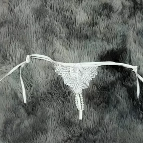 Calcinha Tailandesa 50 Tons (TO002-ST556) - Branco - lojasacaso.com.br Lingerie Sensual e Sex Shop