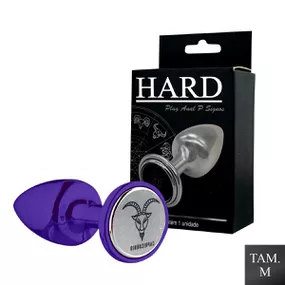 Plug Metálico M Signos Capricórnio (HA163CP) - Lilás - lojasacaso.com.br Lingerie Sensual e Sex Shop