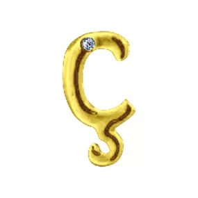 Letras Para Personalização Dourada (HA180D) - Cedilha - lojasacaso.com.br Lingerie Sensual e Sex Shop