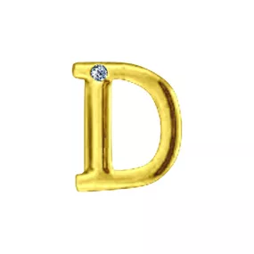 Letras Para Personalização Dourada (HA180D) - D - lojasacaso.com.br Lingerie Sensual e Sex Shop