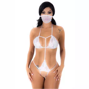 Fantasia Pimentinha Doutora Hot (PS5042) - Branco - lojasacaso.com.br Lingerie Sensual e Sex Shop