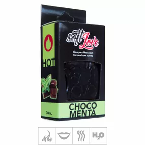 **Gel Comestível Soft Love Hot 30ml (ST116) - Chocomenta - lojasacaso.com.br Lingerie Sensual e Sex Shop