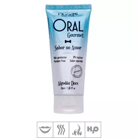 Gel Comestível Oral Gourmet Hot 45g (ST494) - Algodão Doce - lojasacaso.com.br Lingerie Sensual e Sex Shop
