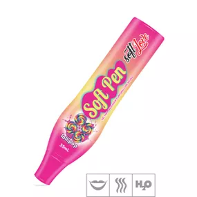 **Caneta Comestível Soft Pen 35ml (ST672) - Lollipop - lojasacaso.com.br Lingerie Sensual e Sex Shop