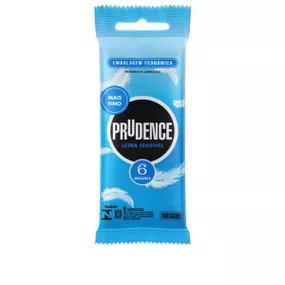 *Preservativo Prudence Ultra Sensível 6un (17452) - Padrão - lojaSeduzir.com.br Sex Shop e Lingerie Sensual em BH