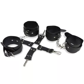 Kit Com Algema e tornozeleira Sem-dó (17556) - Preto - lojaSeduzir.com.br Sex Shop e Lingerie Sensual em BH