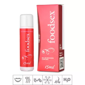 Gel Comestível Foodsex 15ml (17713) - Morango - lojaSeduzir.com.br Sex Shop e Lingerie Sensual em BH