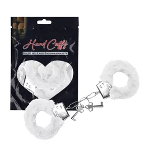 Algema em Metal Com Pelúcia Hand Cuffs SI (5268) - Branco - lojaSeduzir.com.br Sex Shop e Lingerie Sensual em BH