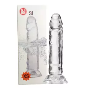 Prótese 12x9cm Com Ventosa SI (8225) - Translúcido - lojaSeduzir.com.br Sex Shop e Lingerie Sensual em BH