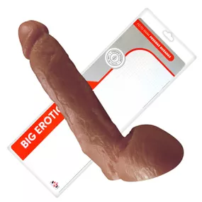 Prótese 22x20cm Com Escroto J. Holmes (ADAO29) - Marrom - lojaSeduzir.com.br Sex Shop e Lingerie Sensual em BH