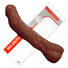 Prótese 23x18cm Com Escroto (ADAO30) - Marrom - lojaSeduzir.com.br Sex Shop e Lingerie Sensual em BH