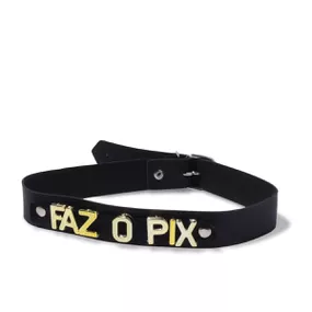 Coleira Personalizada (CPFP07-ST829) - Faz o Pix - lojaSeduzir.com.br Sex Shop e Lingerie Sensual em BH