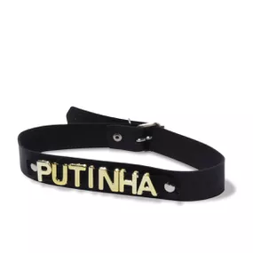 Coleira Personalizada (CPP10-ST829) - Putinha - lojaSeduzir.com.br Sex Shop e Lingerie Sensual em BH