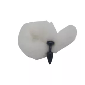 Plug de Plástico P Less Preto Com Cauda (HA168P) - Branco - lojaSeduzir.com.br Sex Shop e Lingerie Sensual em BH