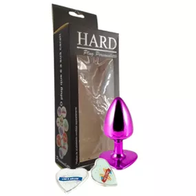 Plug Metálico Personalité Coração Com Duas Pedras - (HA189) ... - lojaSeduzir.com.br Sex Shop e Lingerie Sensual em BH