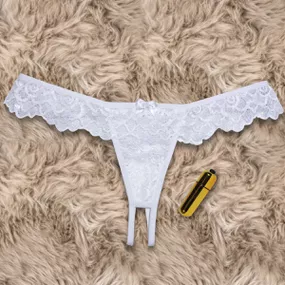 Calcinha Com Vibro Plus Size (TO004VP-ST724) - Branco - lojaSeduzir.com.br Sex Shop e Lingerie Sensual em BH