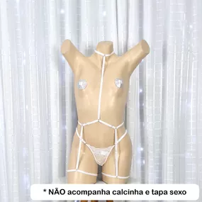 Cinta Liga Com Strapy (LG002) - Branco - lojaSeduzir.com.br Sex Shop e Lingerie Sensual em BH