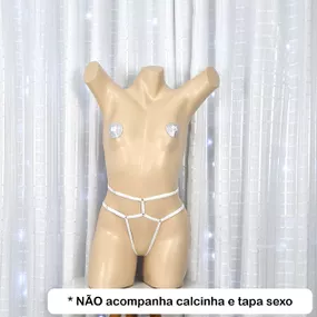 Cinta Liga Aberta (LG004) - Branco - lojaSeduzir.com.br Sex Shop e Lingerie Sensual em BH
