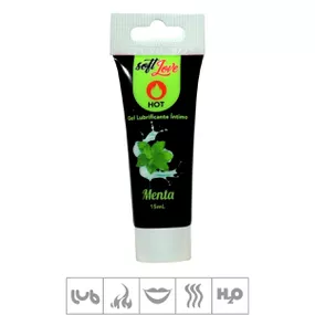 **Gel Lubrificante Beijável Hot 15ml (ST562) - Menta - lojaSeduzir.com.br Sex Shop e Lingerie Sensual em BH