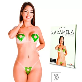 Tapa-Sexo Comestível Karamela Formato Coração (ST594) - Me... - lojaSeduzir.com.br Sex Shop e Lingerie Sensual em BH