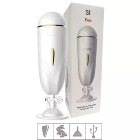 Masturbador Lanterna Com Vibro Fox SI (8777) - Branco - Revender Sex Shop com menor preço de BH