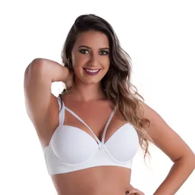 *Soutien Duanip Com Bojo e Alça Dupla (DU796) - Branco - Revender Sex Shop com menor preço de BH