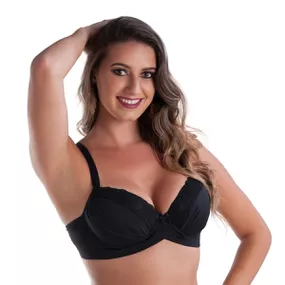 *Soutien Duanip Com Bojo (DU802) - Preto - Revender Sex Shop com menor preço de BH