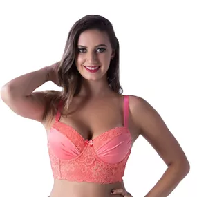 *Soutien Duanip Com Bojo (DU816) - Coral - Revender Sex Shop com menor preço de BH