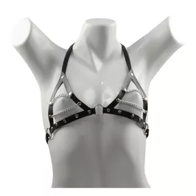 *Top Dominatrixxx Com Correntes (DX1405) - Preto - Revender Sex Shop com menor preço de BH