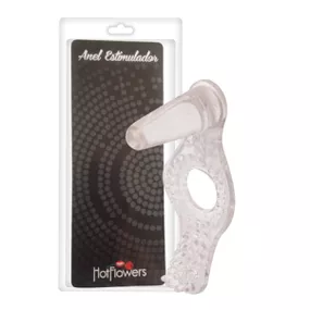 Anel Estimulador Com Plug Anal (HZ598T). - Translúcido - Revender Sex Shop com menor preço de BH