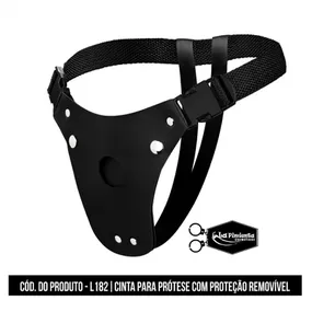 Cinta Para Prótese Com Regulagem La Pimienta (L182) - Preto - Revender Sex Shop com menor preço de BH