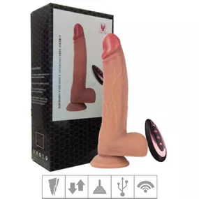 Prótese 16x13cm Com Vibro Ventosa e Escroto VP (PE243) - Be... - Revender Sex Shop com menor preço de BH