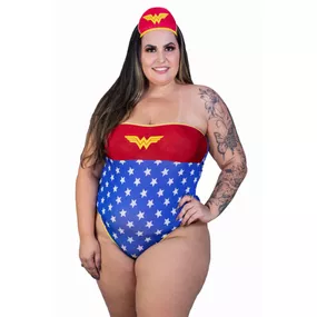 *Mini Body Mulher Maravilha II Plus Size (PS2126) - Padrão - Revender Sex Shop com menor preço de BH