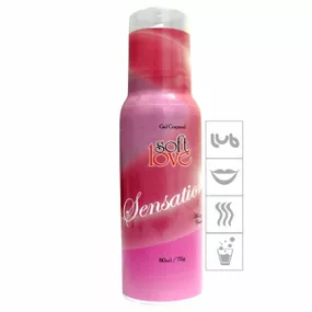 **Mousse Efervescente Sensations 80ml (ST559) - Morango c/ C... - Revender Sex Shop com menor preço de BH