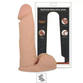 Prótese 18x15cm Com Escroto Thor Upper (UP95-ST774) - Bege - Revender Sex Shop com menor preço de BH