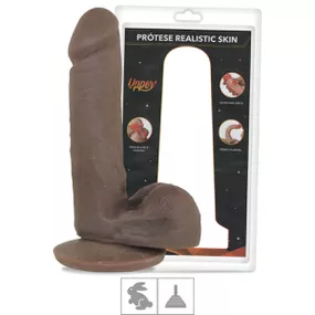 Prótese 15x12 Com Ventosa e Escroto John Upper (UP89-UP644-2... - Revender Sex Shop com menor preço de BH