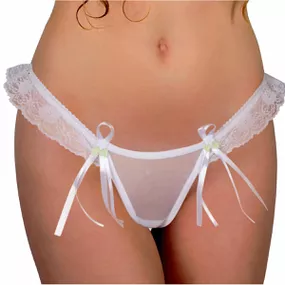 *Calcinha Noivinha (WI1703) - Branco - Revender Sex Shop com menor preço de BH