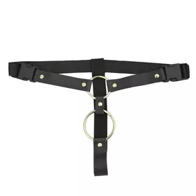 *Cinta Dupla Argola Dominatrixxx (DX1544) - Preto - Revender Sex Shop com menor preço de BH