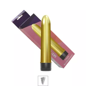 *Vibrador Personal Metálico 11x8cm VP (PS006B-ST323) - Dour... - Revender Sex Shop com menor preço de BH
